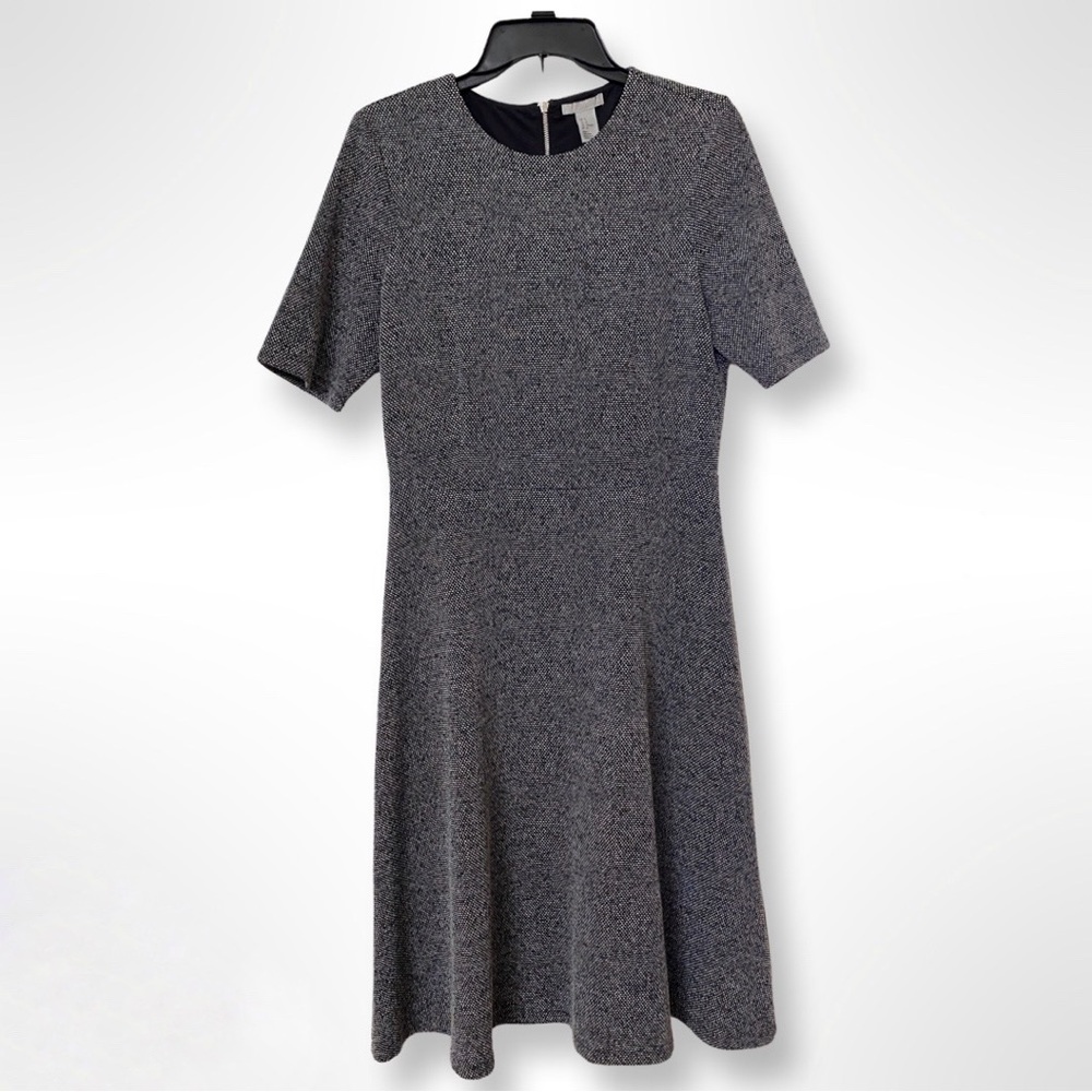 Tweed style midi dress